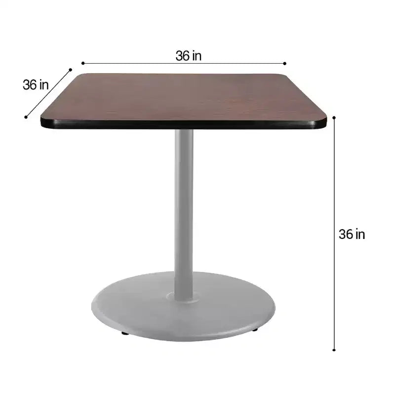 Hampden Furnishings 36" Bennet Collection Square Dining Table Gray/Mahogany