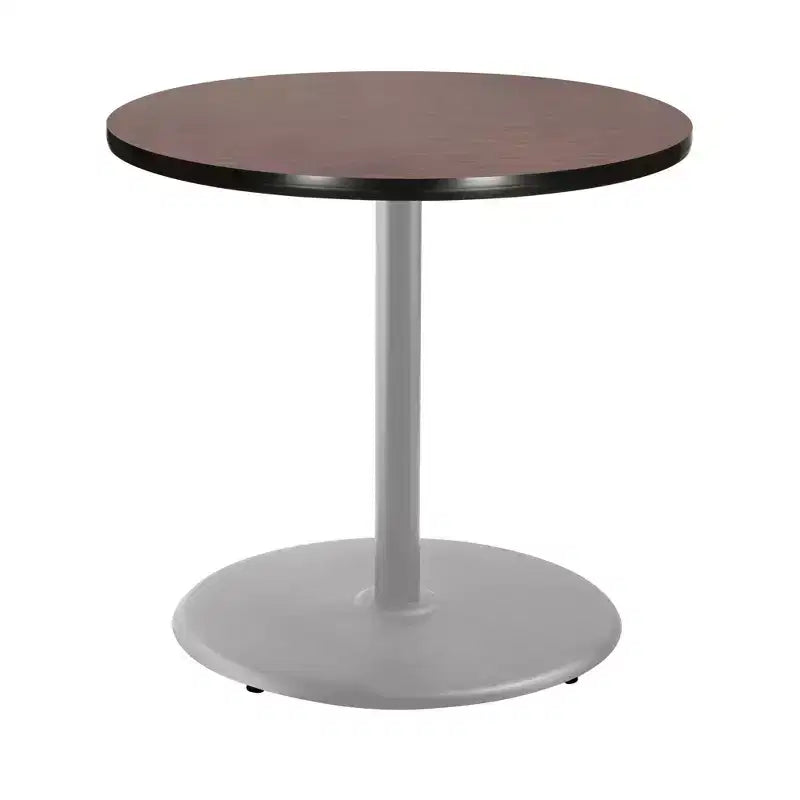 Hampden Furnishings 36" Bennet Collection Round Dining Table Gray/Mahogany