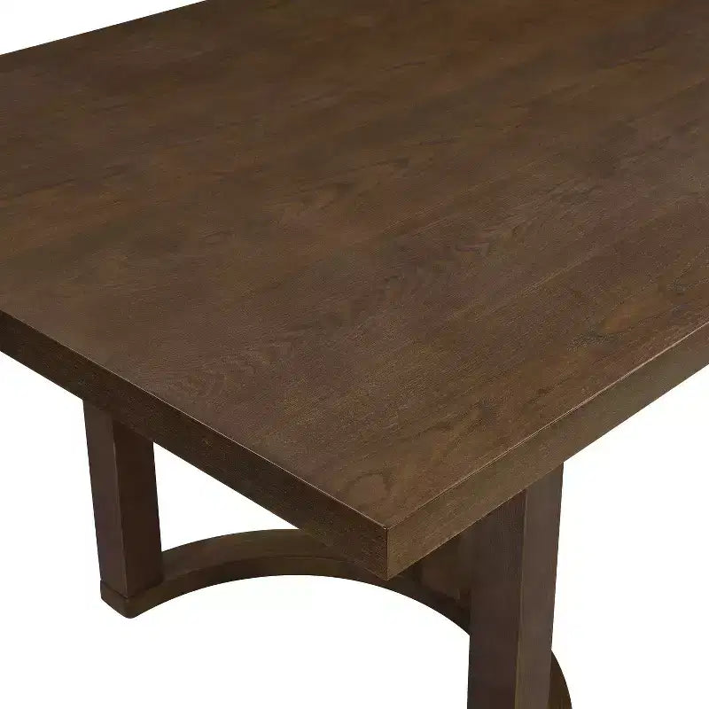 Christopher Knight Home Tyler - Ensemble de salle à manger moderne 7 pièces en hévéa rembourré beige/noyer