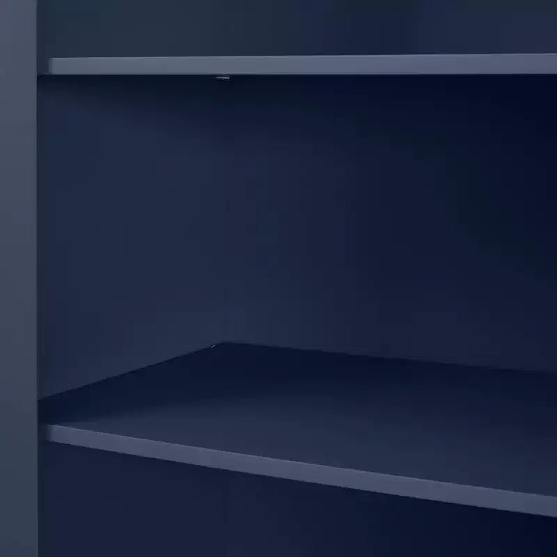 Crosley 67" Savannah 2pc Kitchen Storage Pantry Set Navy: Traditional Style, Wood Veneer, MDF Frame, 6 Shelves