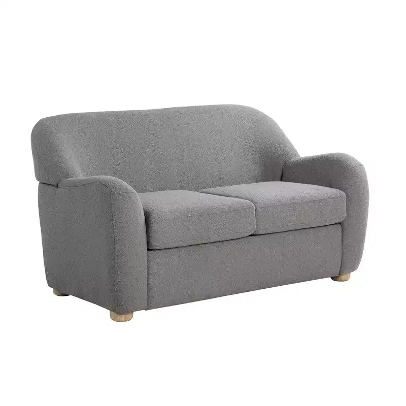 Lifestyle Solutions Jade Loveseat Gray Boucle