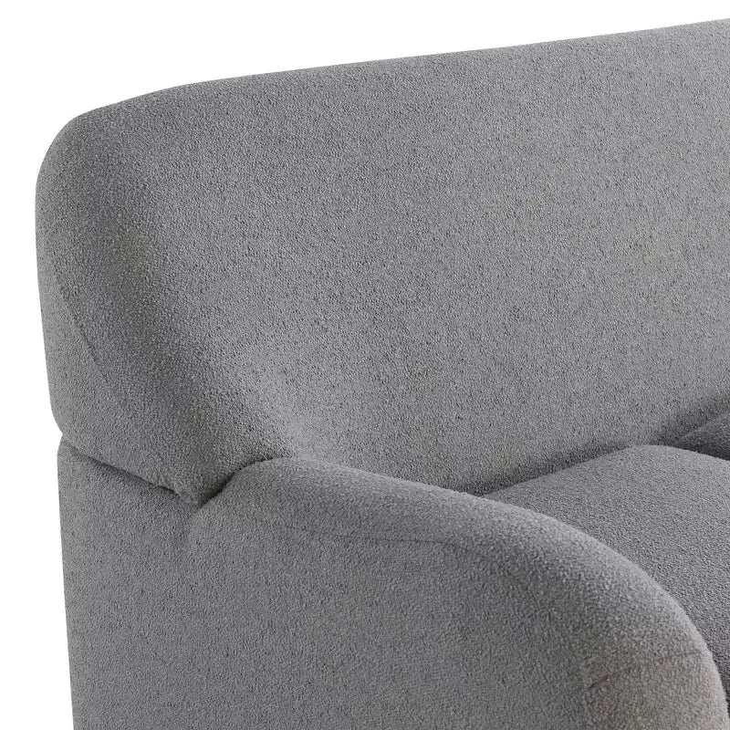 Lifestyle Solutions Jade Loveseat Gray Boucle