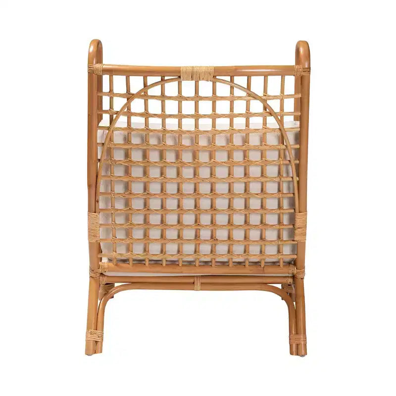 bali & pari Chaise d'appoint en rotin Helina Miel clair