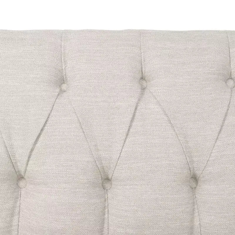 Christopher Knight Home Cantrell Tufted Loveseat Beige/Espresso