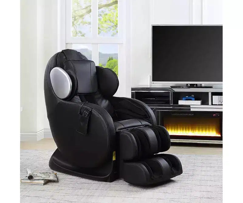 Fauteuil d'appoint inclinable Pacari en similicuir noir Acme Furniture