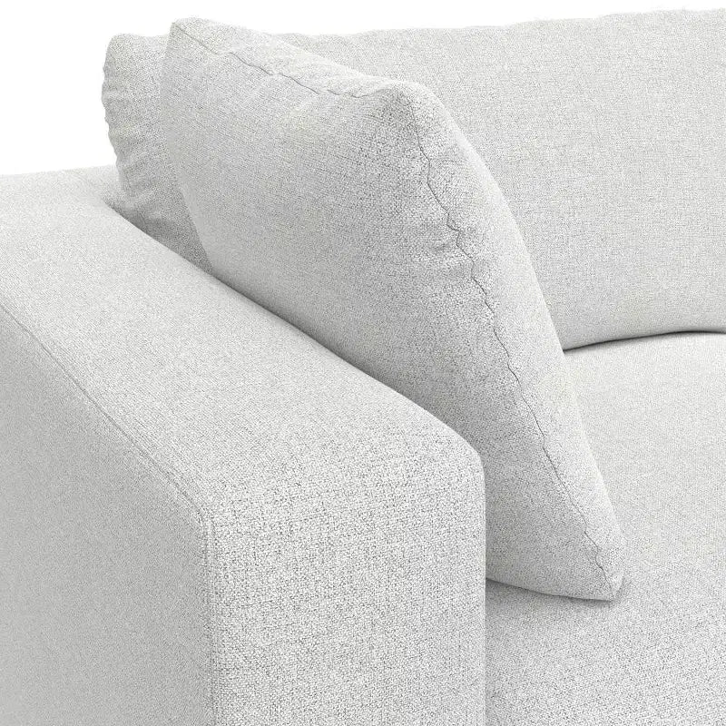 WyndenHall Marlee 2 Seater Sofa and Ottoman Cloud Gray