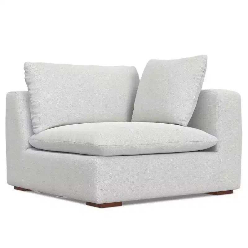 WyndenHall Marlee 2 Seater Sofa and Ottoman Cloud Gray