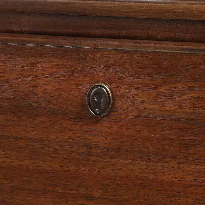 Comfort Pointe Cambridge Dresser Brown: Transitional Style, Metal Glides, Safety Stops, No Assembly Required