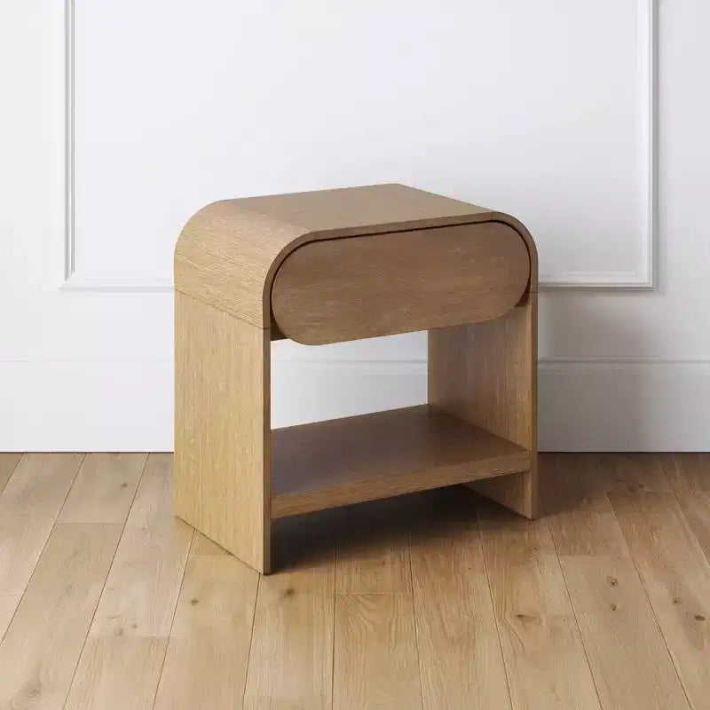 Nathan James Iris Nightstand Warm Oak