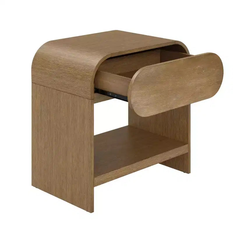 Nathan James Iris Nightstand Warm Oak