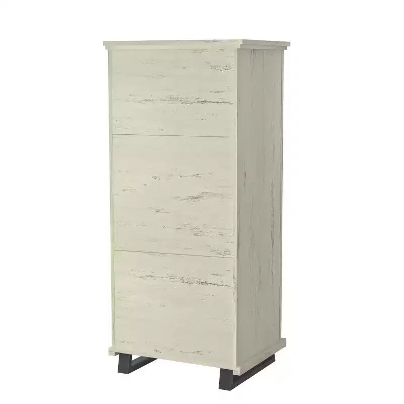 Festivo 2pc Contemporary 9 Drawer Dresser and 24 inch 5 Drawer Chest Set Saw Cut Off-White: Meets ASTM Safety, Bedroom Storage