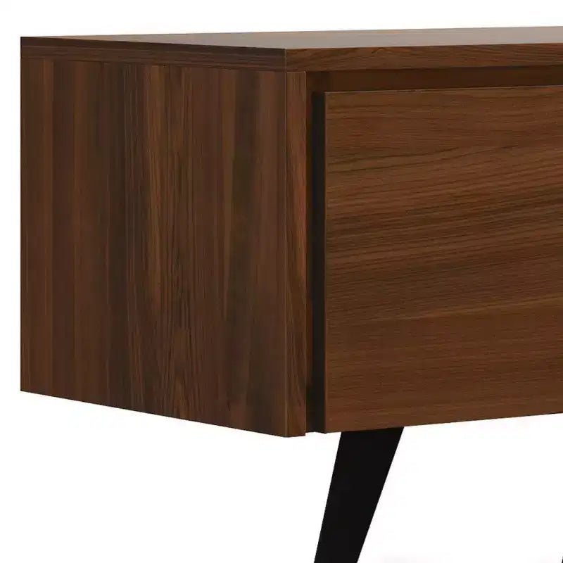 Mitchell 72" TV Stand for TVs up to 80" Walnut - WyndenHall: Media Console with Fixed & Open Shelves