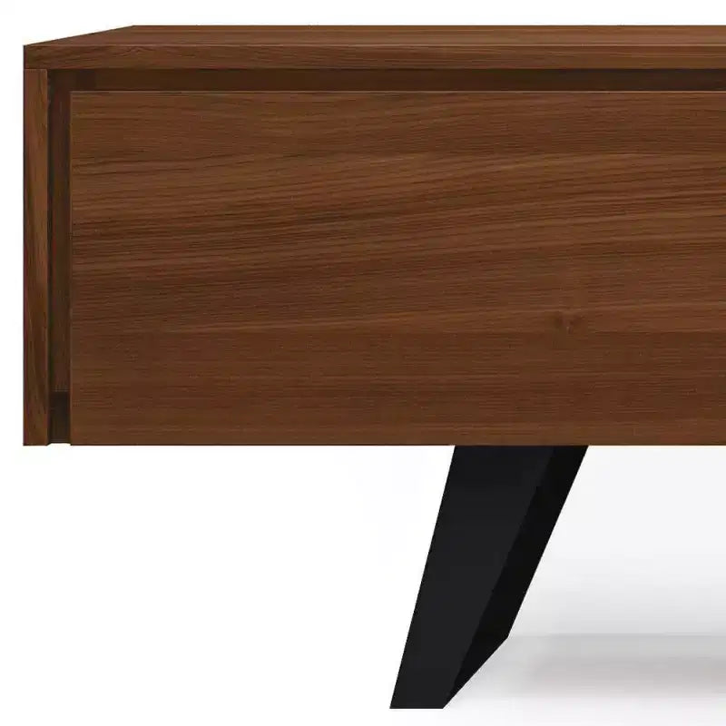 Mitchell 72" TV Stand for TVs up to 80" Walnut - WyndenHall: Media Console with Fixed & Open Shelves