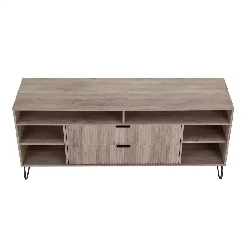 Meuble TV Dumbo 160 cm de Manhattan Comfort pour téléviseurs jusqu'à 60", gris rustique