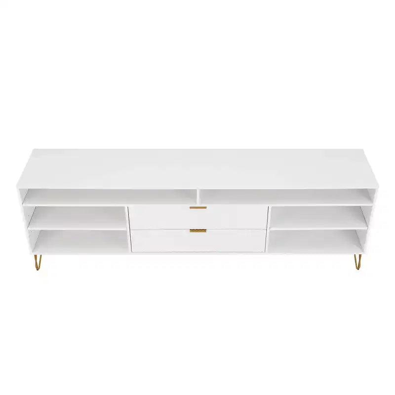 Manhattan Comfort 85" Dumbo TV Stand for TVs up to 80" White