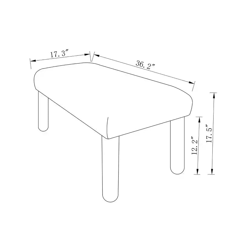 Upholstered Bench Rust Boucle - Room Essentials™