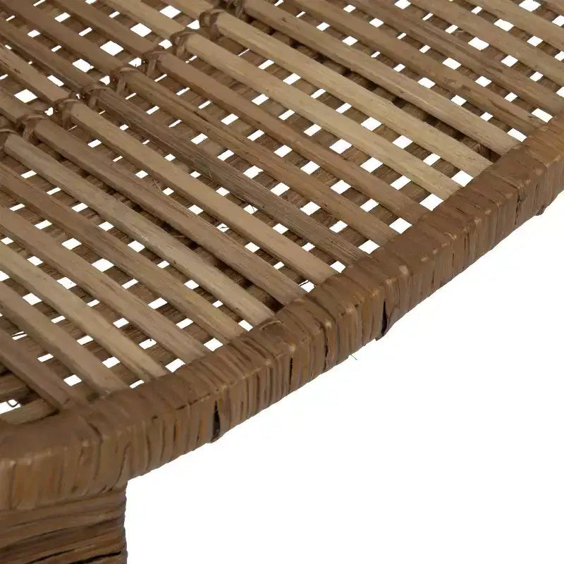 Fauteuil en rotin Storied Home Naturel : Structure en fer forgé, Aucun assemblage, Entretien à sec, Usage adulte