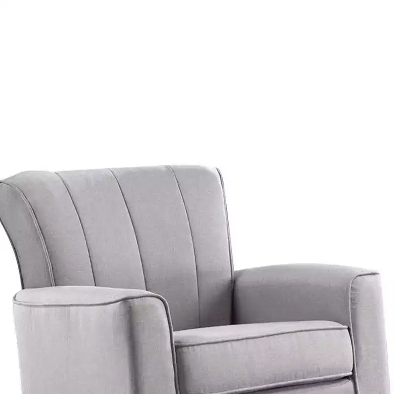 34.25" Denzell Active Sitting Chair Light Gray Linen - Acme Furniture