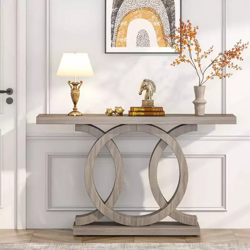 LITTLE TREE Table console de ferme 55" Grise