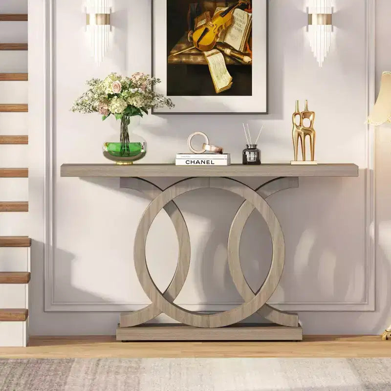 LITTLE TREE Table console de ferme 55" Grise