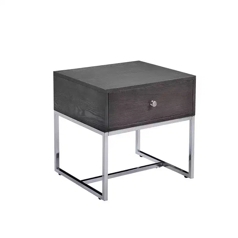 Table d'appoint Iban Acme Furniture, chêne gris/finition chrome