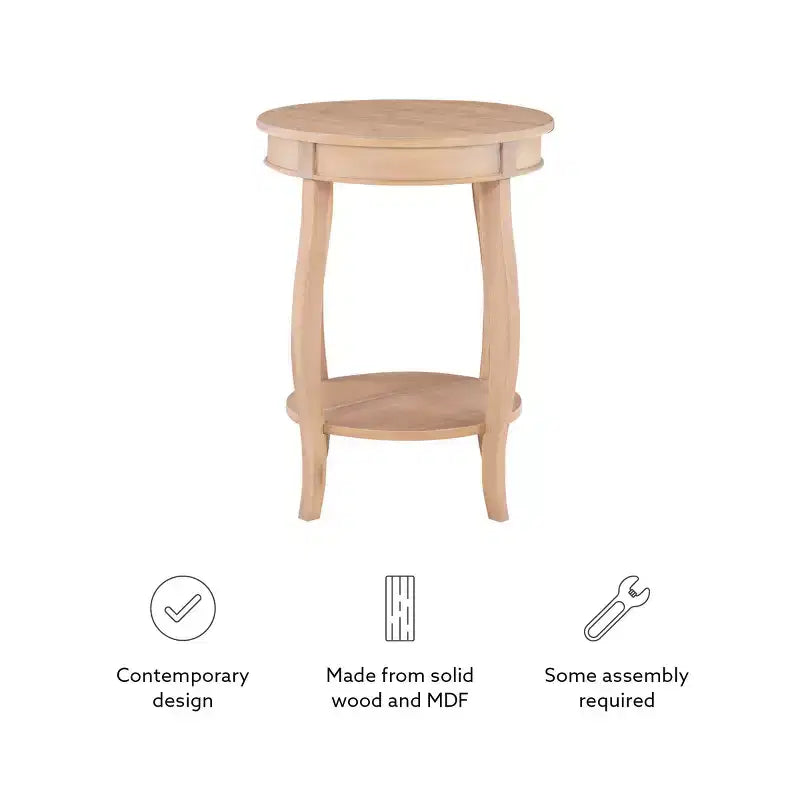 Table Powell Lindsay Naturelle