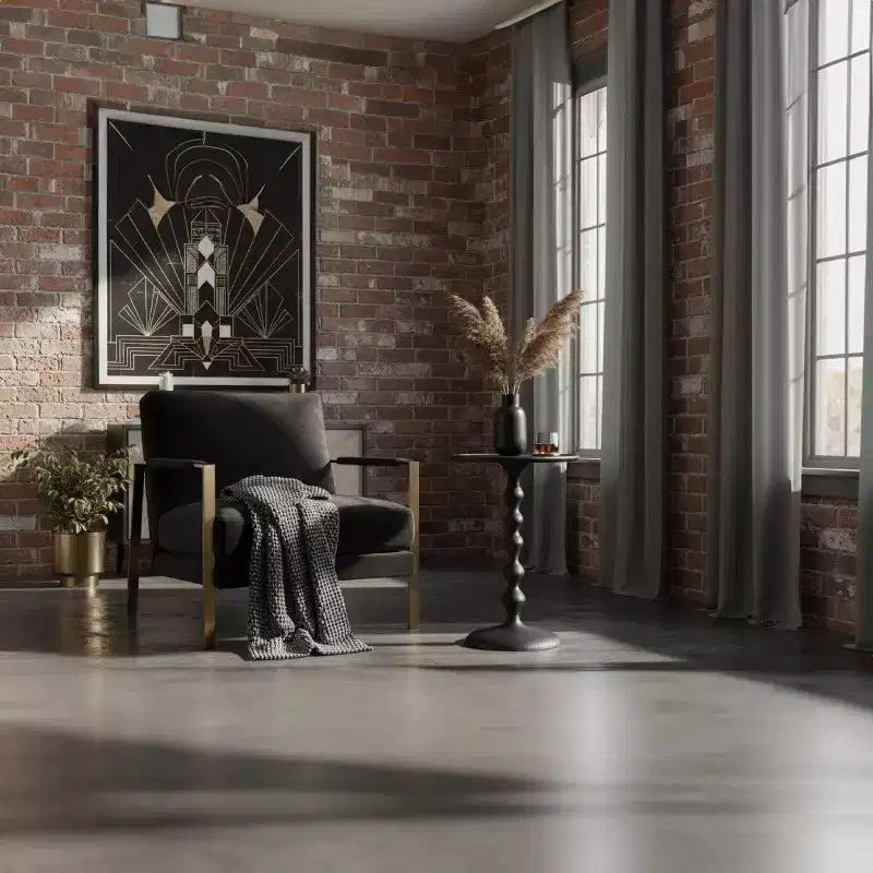 The Urban Port 22" Round Side End Table Cast Aluminum with Hammered Texture Black