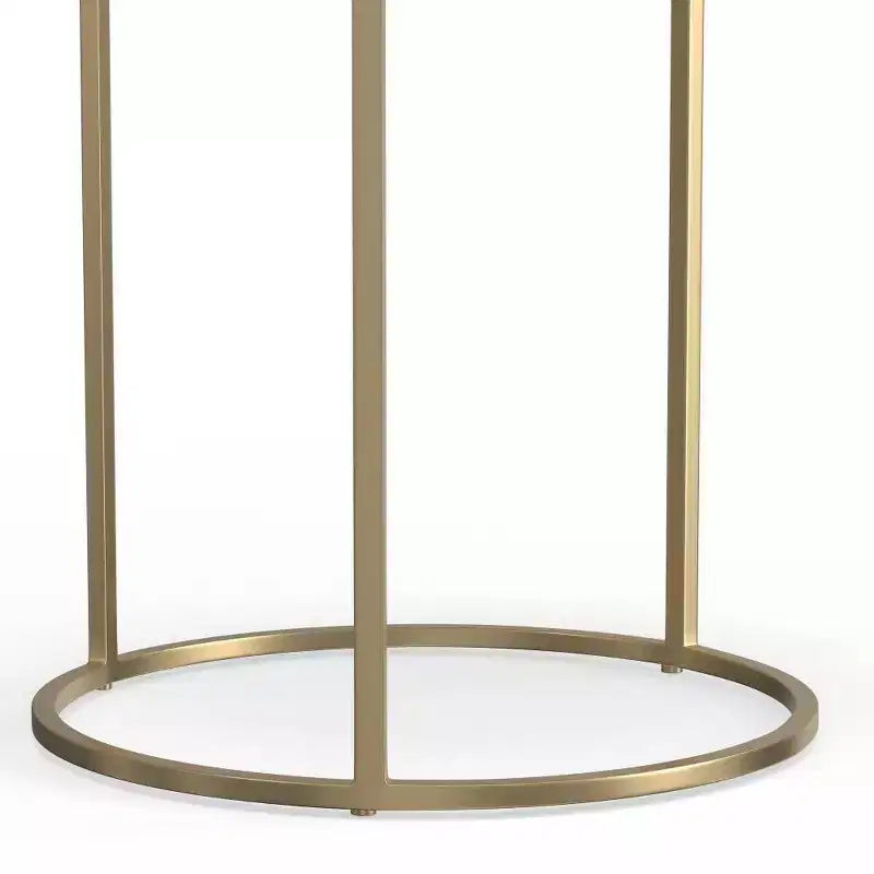 2pc Oakdale Nesting Tables Antique Nickel/Antique Copp - WyndenHall