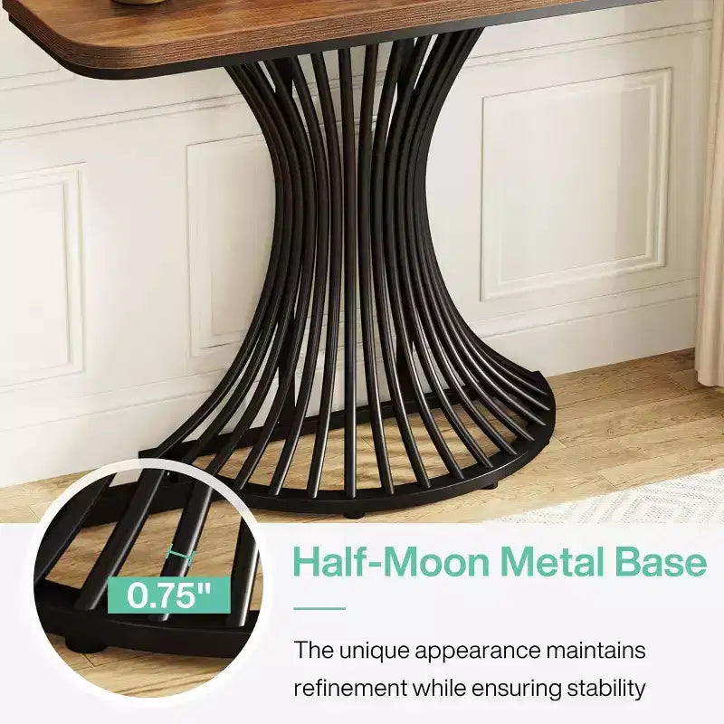 LITTLE TREE Table console Table d'appoint Marron/Noir
