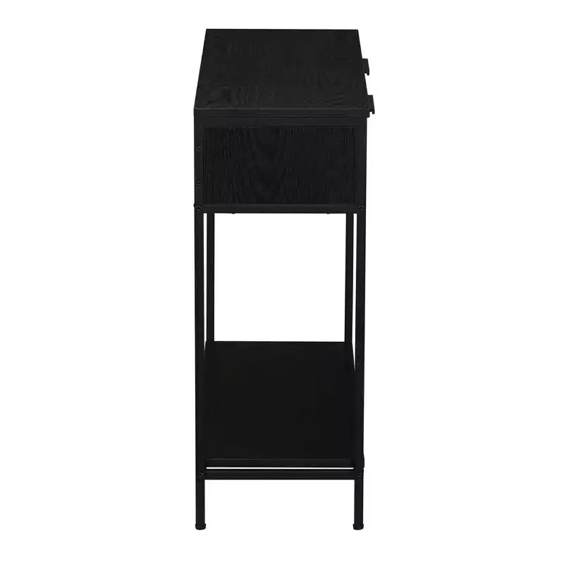 Household Essentials Bungalow Console Table Black