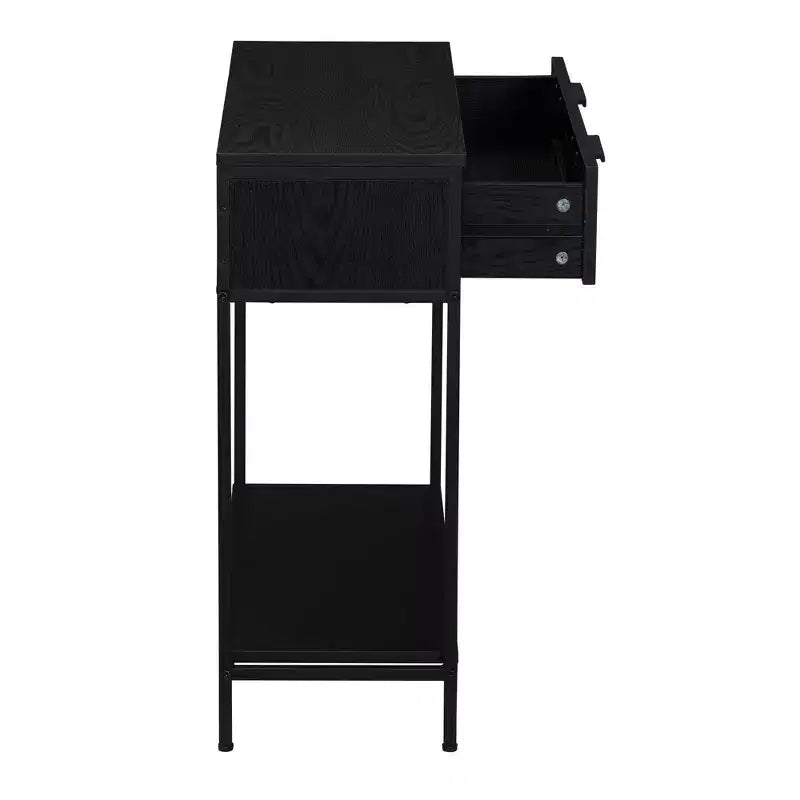 Household Essentials Bungalow Console Table Black
