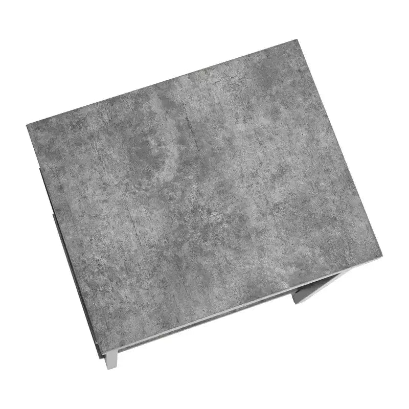 Household Essentials Jamestown Rectangular End Table Gray