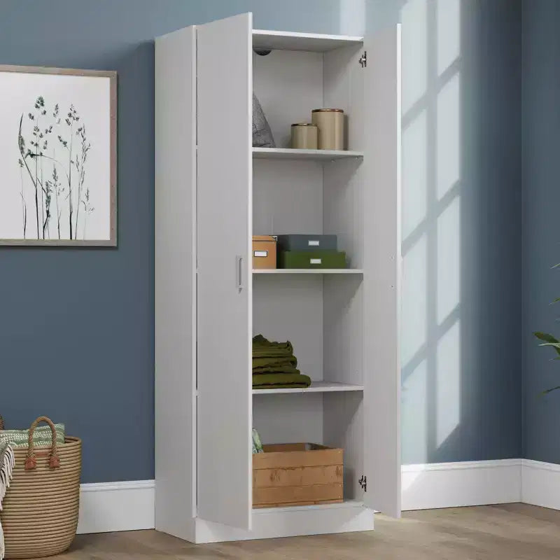 Armoire de rangement Sauder 2 portes blanche