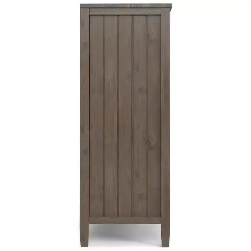 Rowan Medium Storage Cabinet Smoky Brown - WyndenHall: Adjustable Shelves, Media Stand, Cord Management