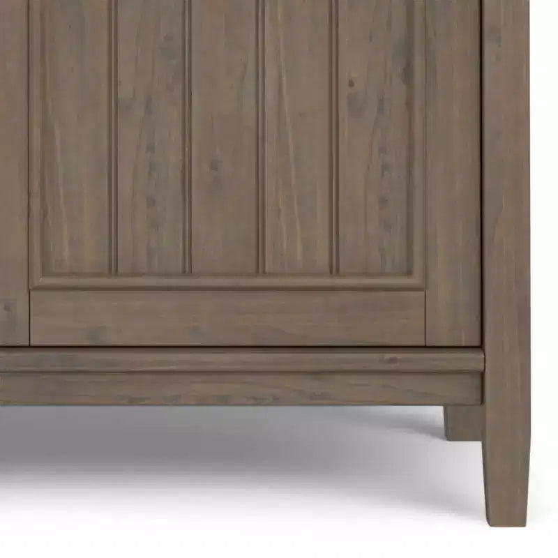 Rowan Medium Storage Cabinet Smoky Brown - WyndenHall: Adjustable Shelves, Media Stand, Cord Management