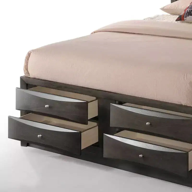 Lit double 91" Ireland de Acme Furniture, fini chêne gris