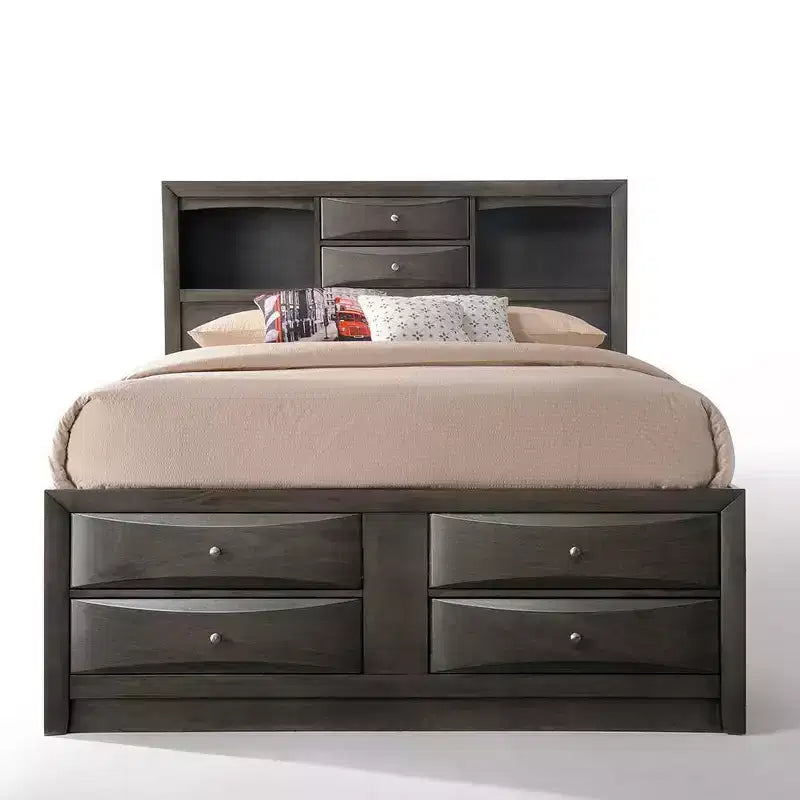 Lit double 91" Ireland de Acme Furniture, fini chêne gris