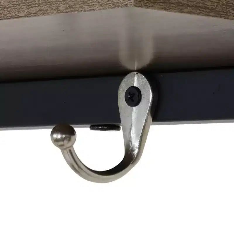 Panca appendiabiti da ingresso in stile industriale con scarpiera - Ripiani in MDP con struttura in acciaio verniciato a polvere - Marrone - 170 cm