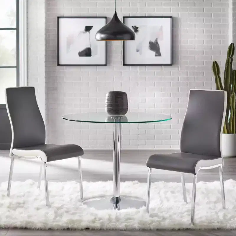 Set of 2 Nora Contemporary Dining Chairs - Buylateral