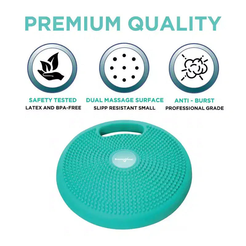 Bouncyband Portable Wiggle Seat Sensory Cushion, Green