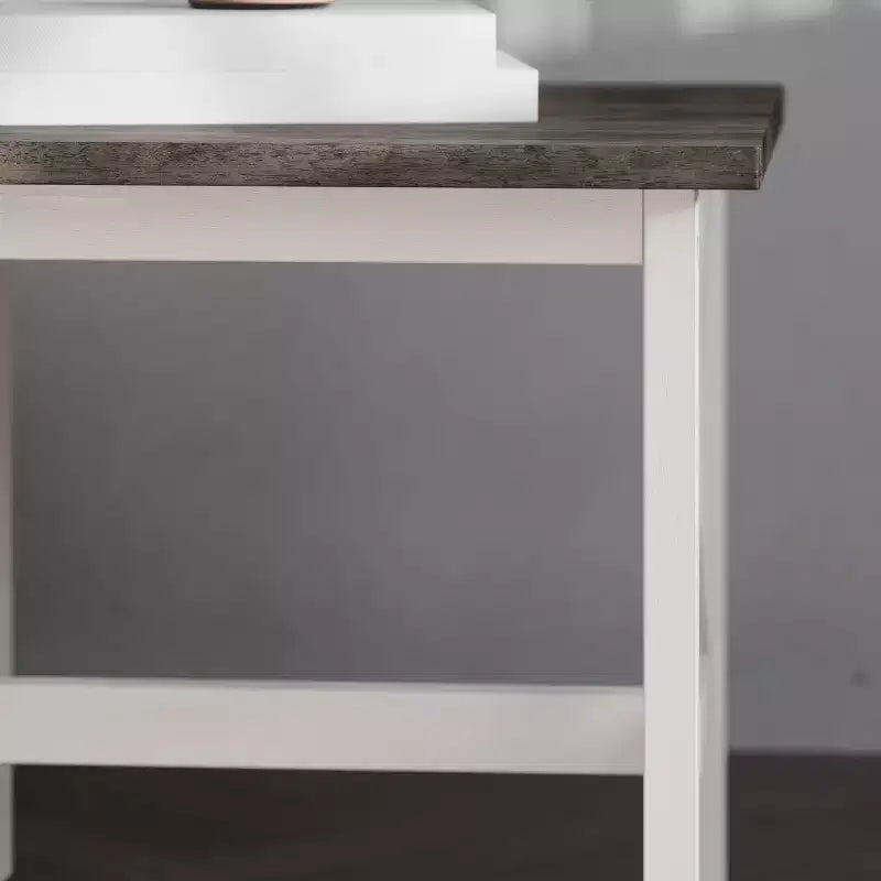 Emma and Oliver Solid Wood Farmhouse Style End Table