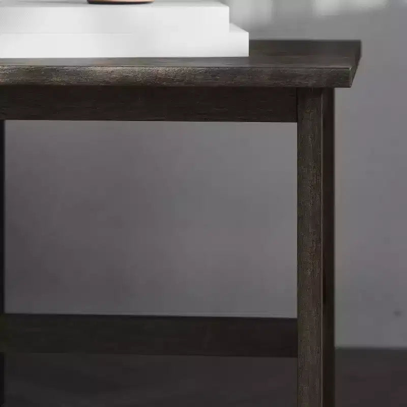 Emma and Oliver Solid Wood Farmhouse Style End Table