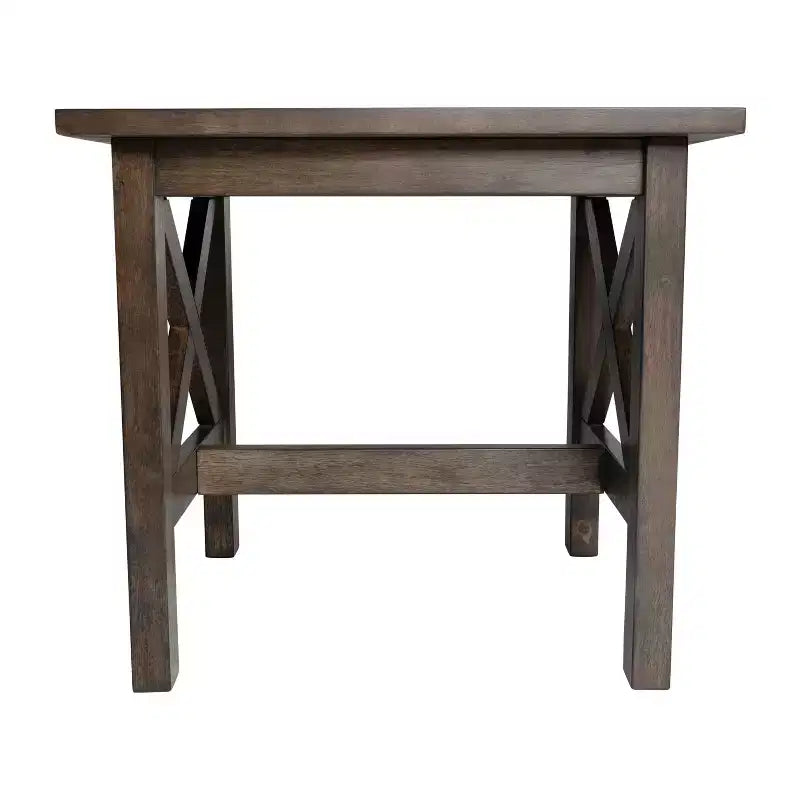 Emma and Oliver Solid Wood Farmhouse Style End Table