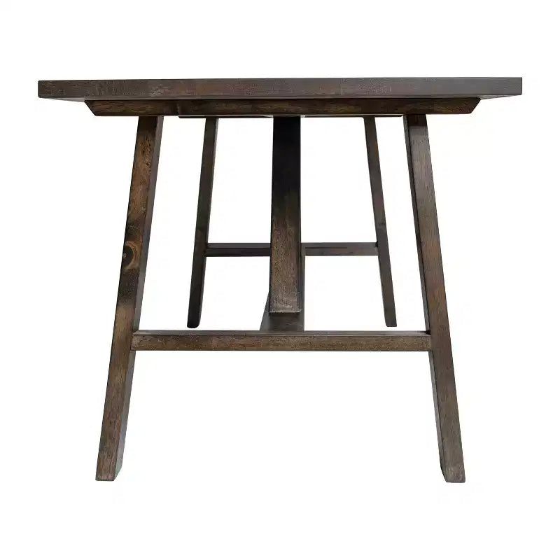 Flash Furniture Eli Solid Wood Farmhouse Coffee Table, Trestle Style Accent Table
