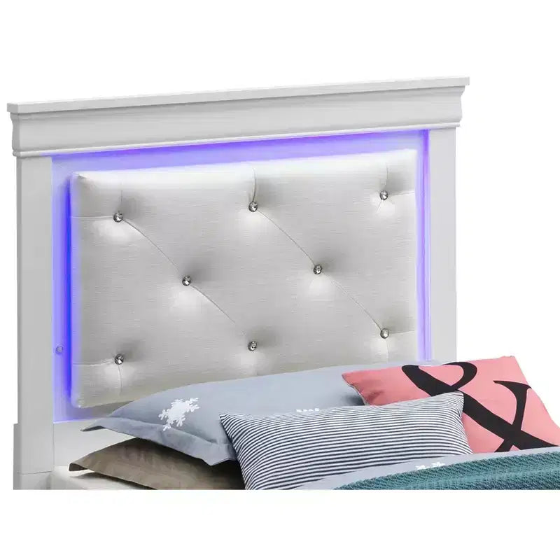 Passion Furniture Lorana and Twin Panel Beds
