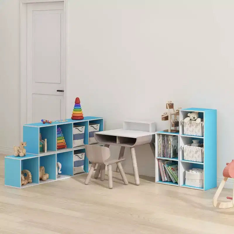 Furinno 4-Tier Reversible Open Bookshelf Slim Storage Bookcase Display Shelf