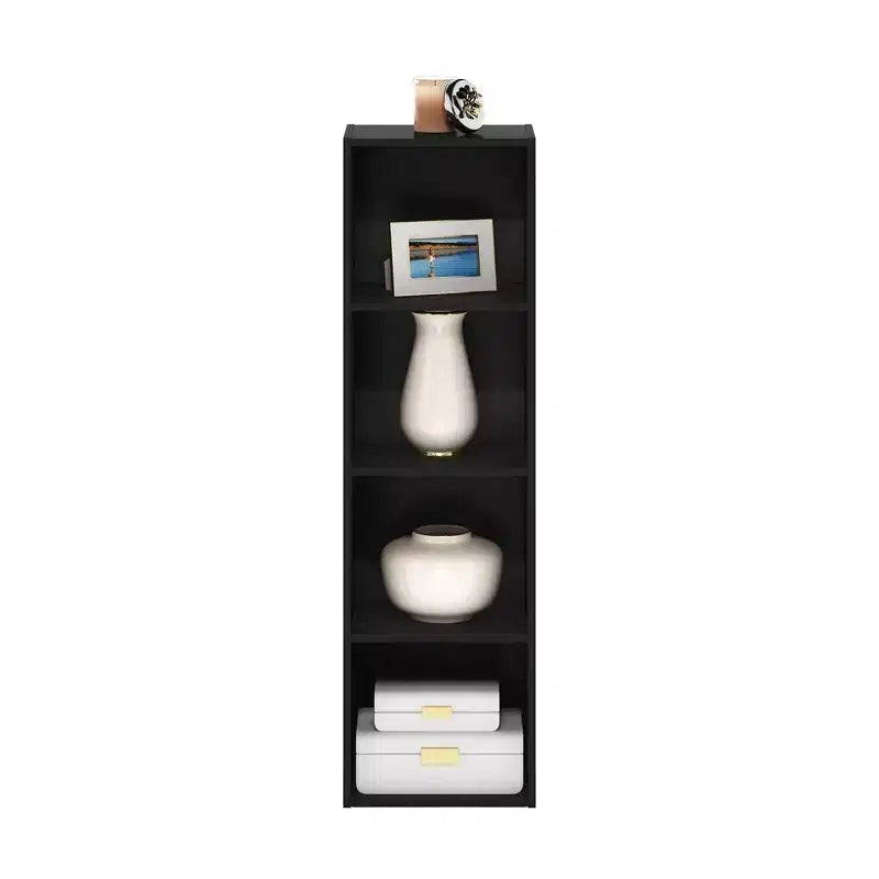 Furinno 4-Tier Reversible Open Bookshelf Slim Storage Bookcase Display Shelf