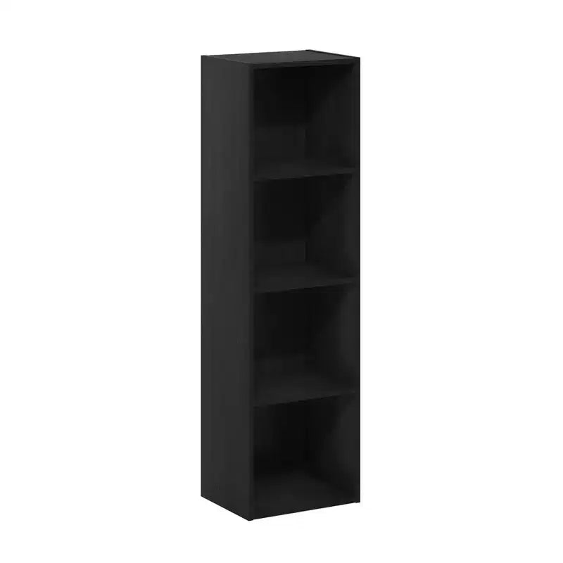 Furinno 4-Tier Reversible Open Bookshelf Slim Storage Bookcase Display Shelf