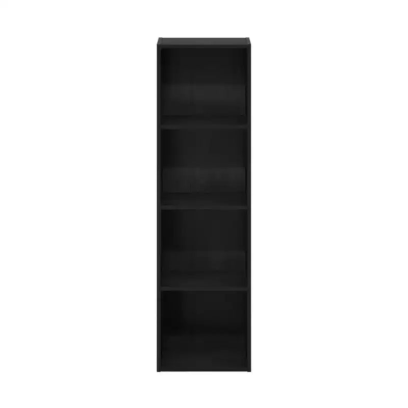 Furinno 4-Tier Reversible Open Bookshelf Slim Storage Bookcase Display Shelf