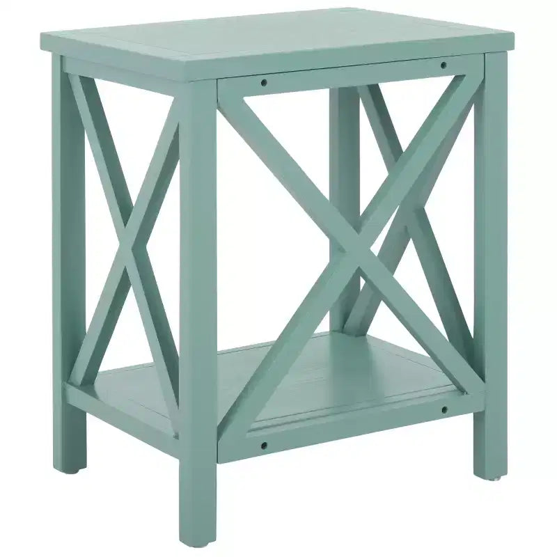 Candace Cross Back End Table - AMH6523 - Safavieh Couture